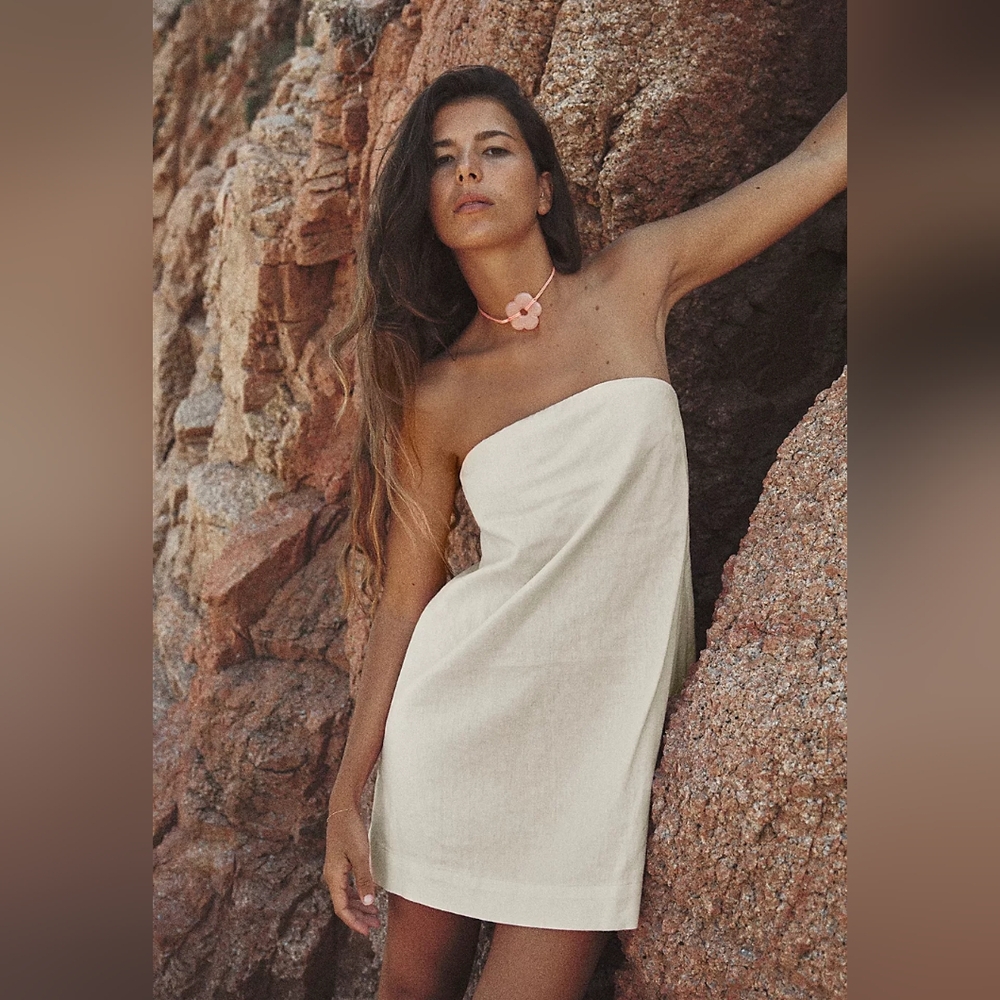 Women's RED Essentially The Best Cotton-linen Mini
